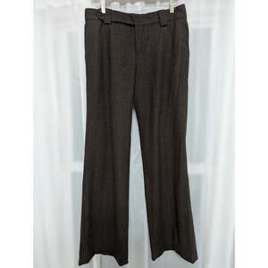 Pink Tartan Mid-Rise Wide Leg Wool Pants - Size 10/12